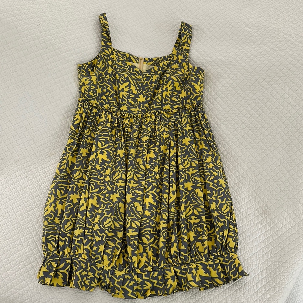 Yellow and Gray dress size 8